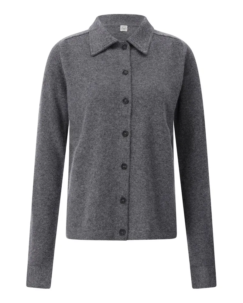 Totême Strickjacke aus Kaschmir Grau