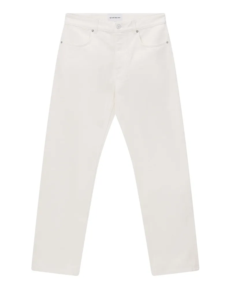 Givenchy Straight-Fit Jeans aus Baumwolle Weiß