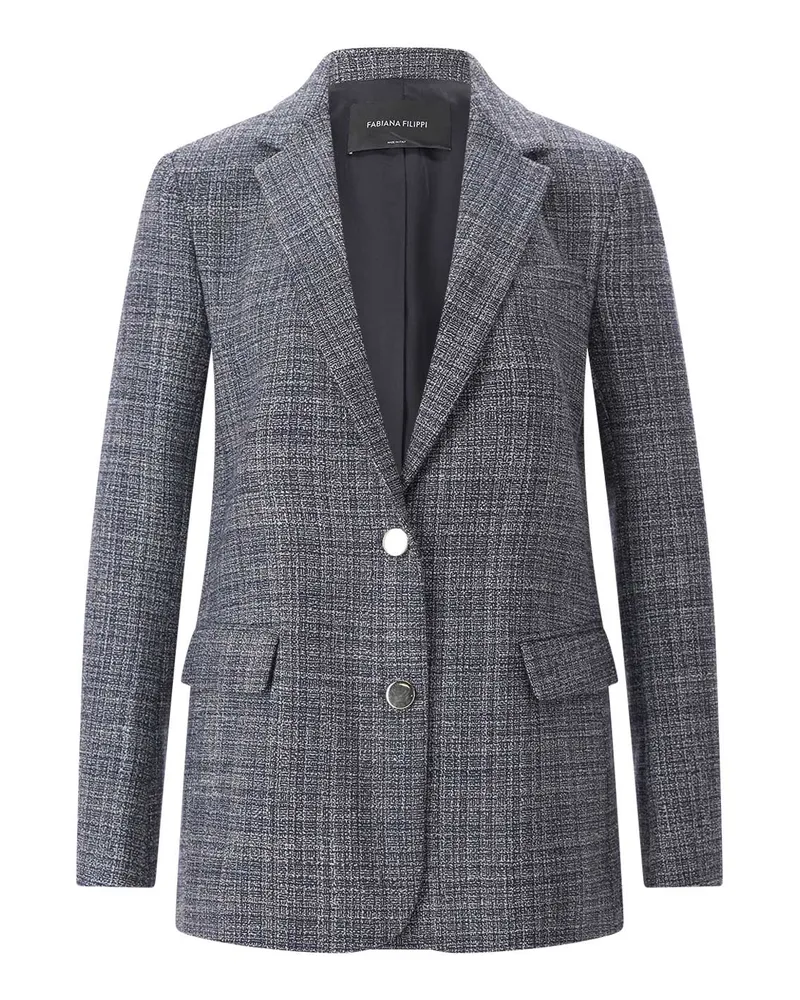 Fabiana Filippi Blazer aus Wolle Dunkelblau