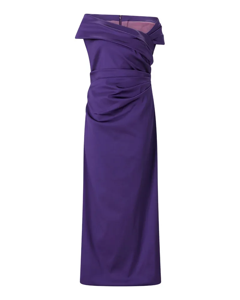 Talbot Runhof Drapiertes Abendkleid Lila