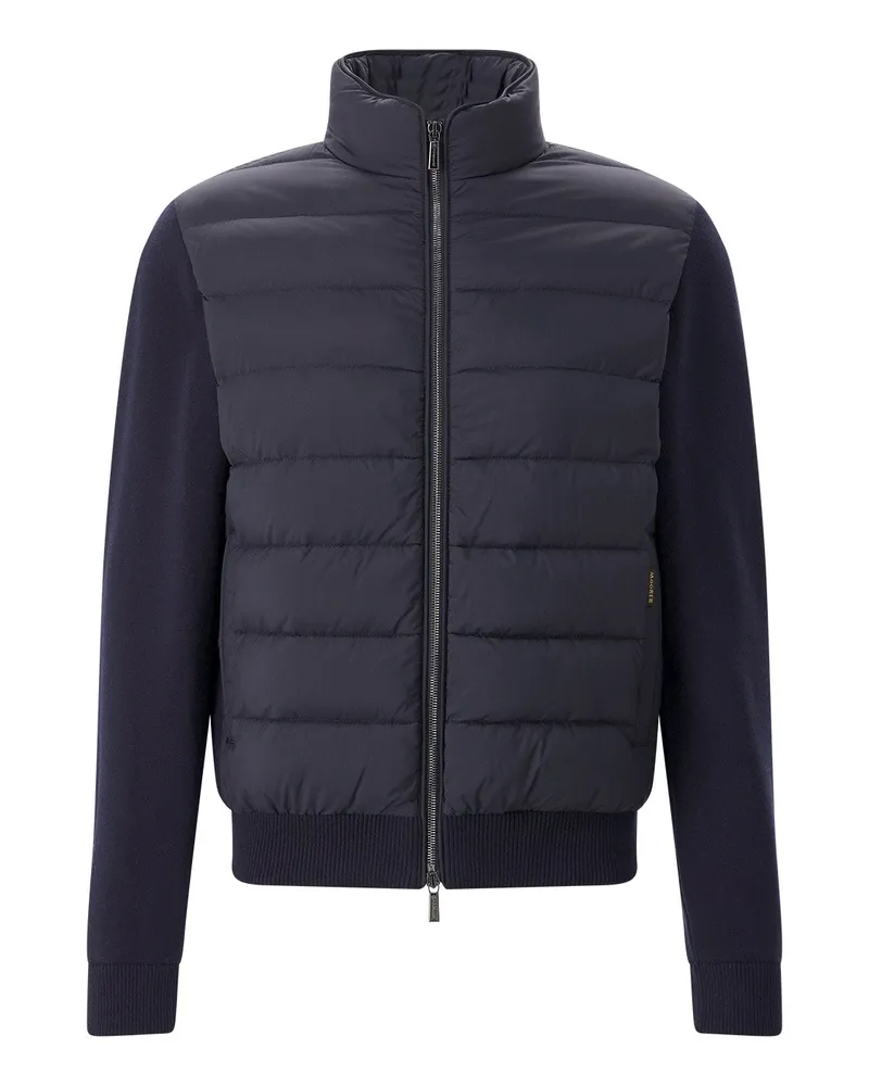 MOORER Steppjacke Lanzi mit Daunen Dunkelblau