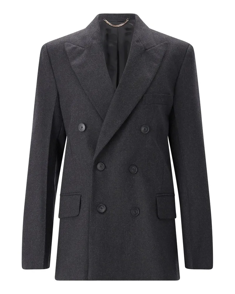 Victoria Beckham Blazer aus Schurwolle Anthrazit