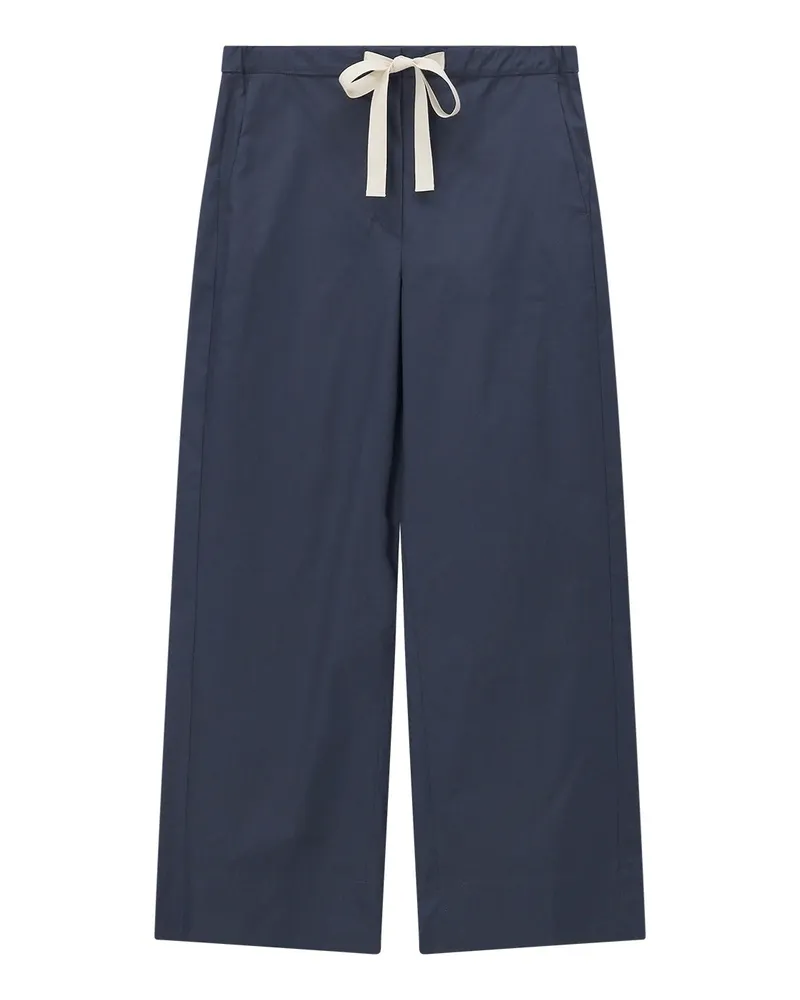 Max Mara Weite Hose Argento Dunkelblau