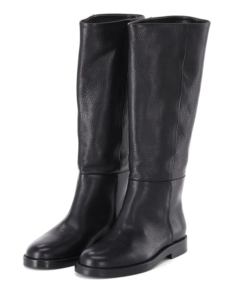 Attilio Giusti Leombruni Stiefel Zenit aus Leder Schwarz