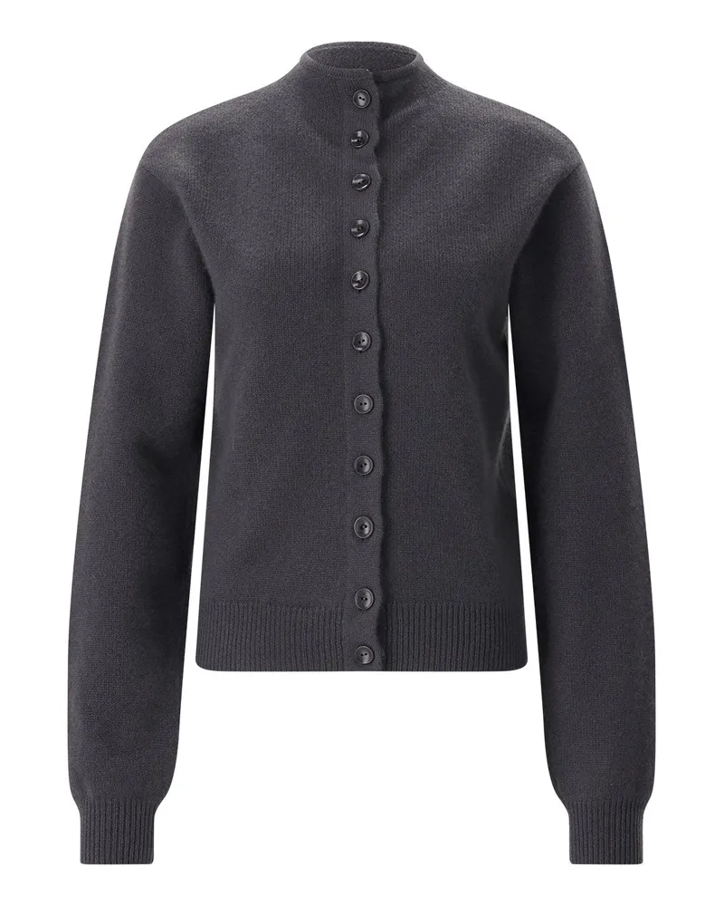 Christophe Lemaire Strickjacke aus Kaschmir Anthrazit