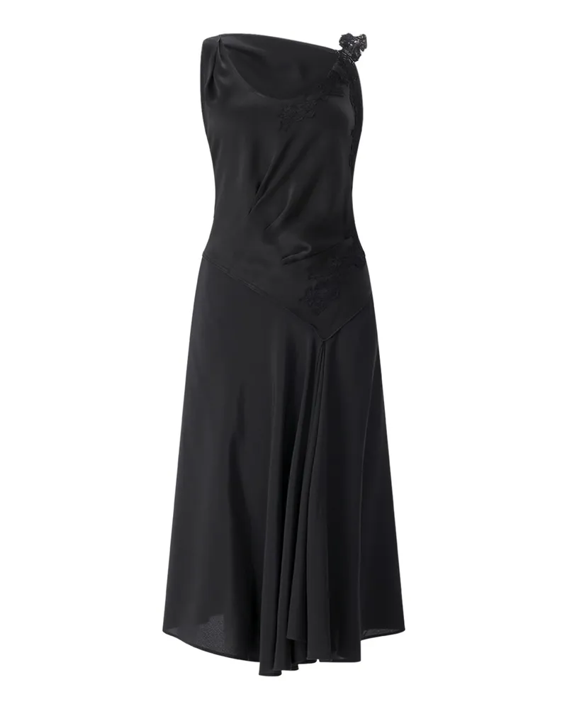 Victoria Beckham Elegantes Midikleid Schwarz