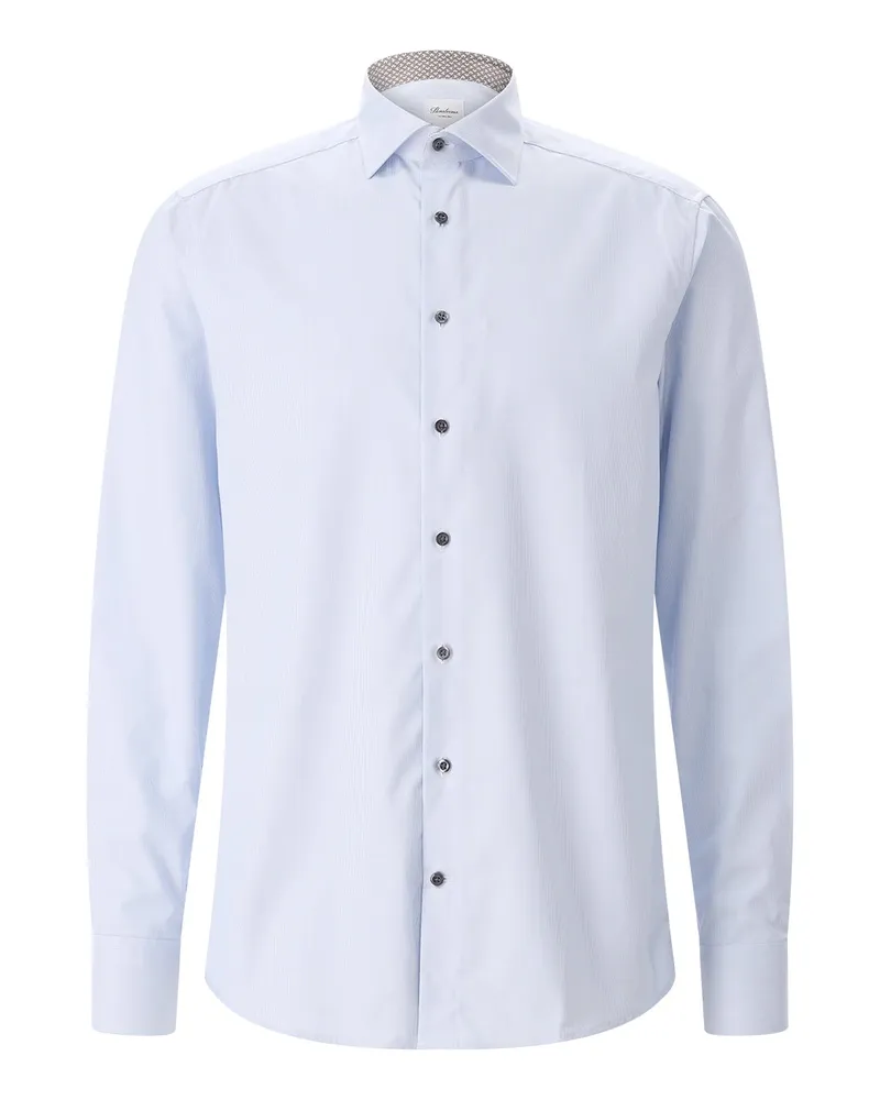 Stenströms Slim-Fit Hemd aus Baumwolle Hellblau