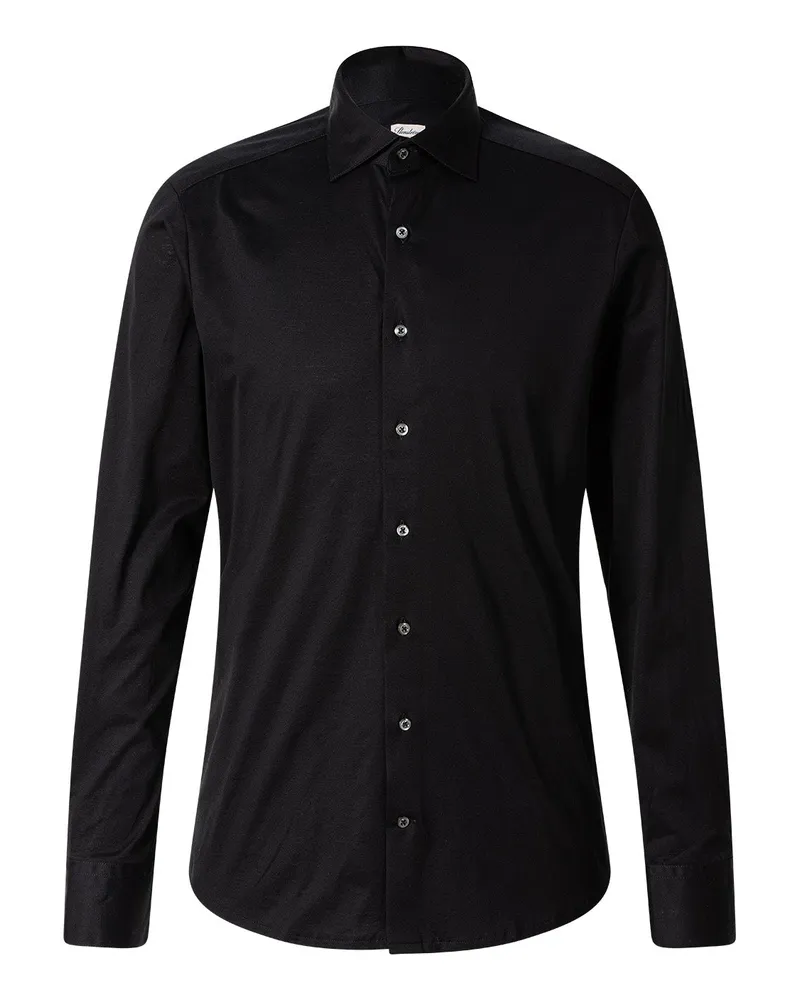 Stenströms Slim-Fit Hemd aus Baumwolle Schwarz