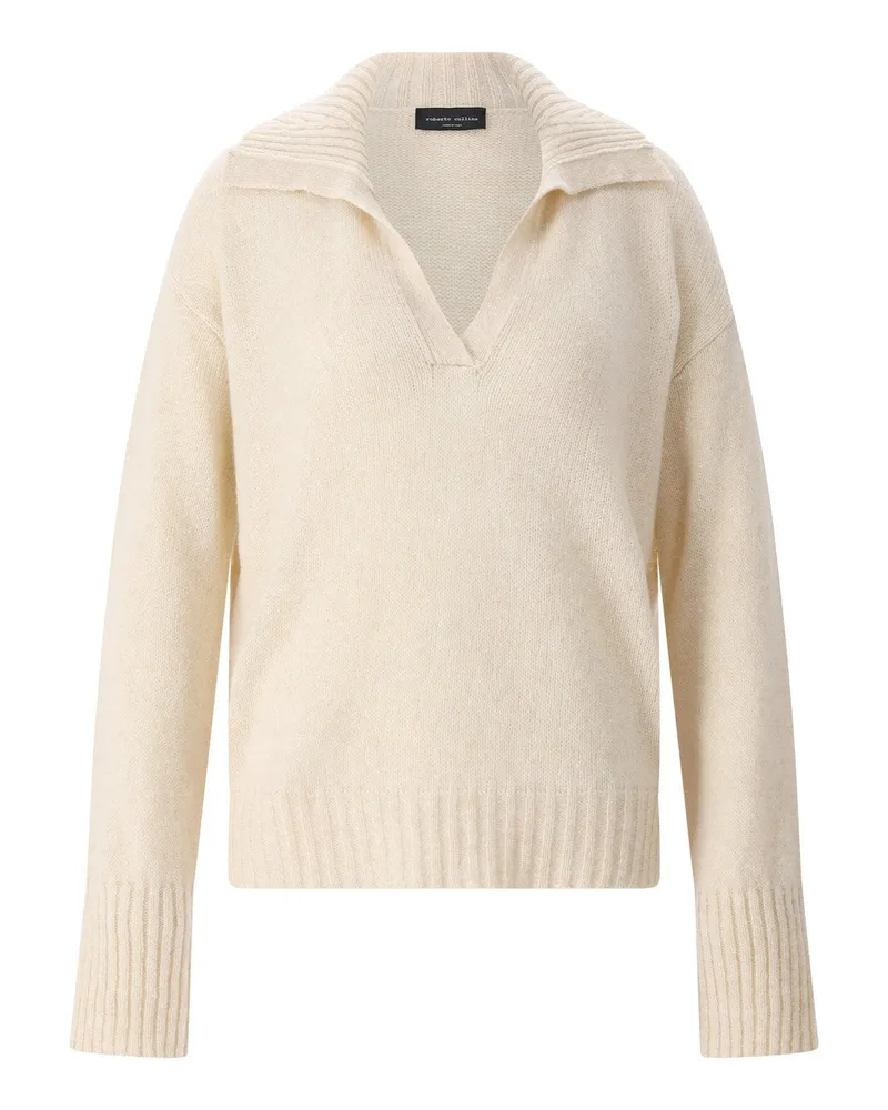 Roberto Collina Pullover aus Merino- & Kamelwolle Beige
