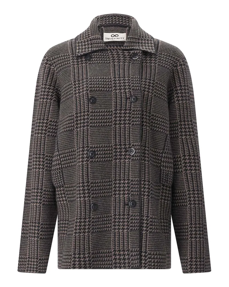 SMINFINITY Jacke aus Kaschmir & Baumwolle Braun