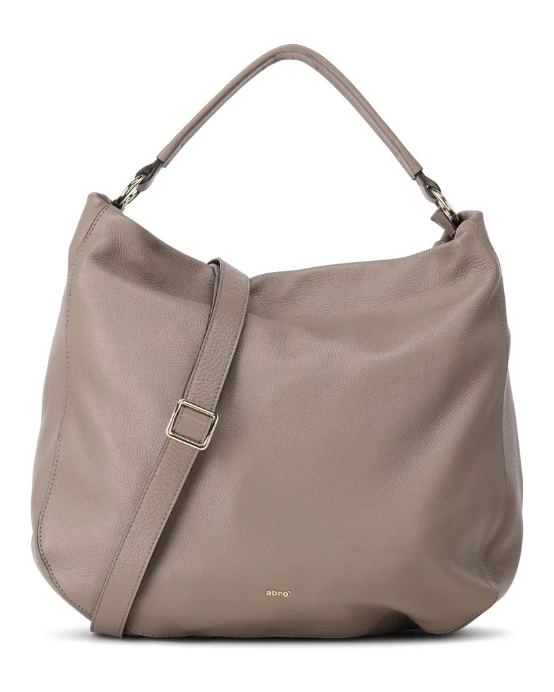 Abro Hobo Bag Mia aus Leder Braun