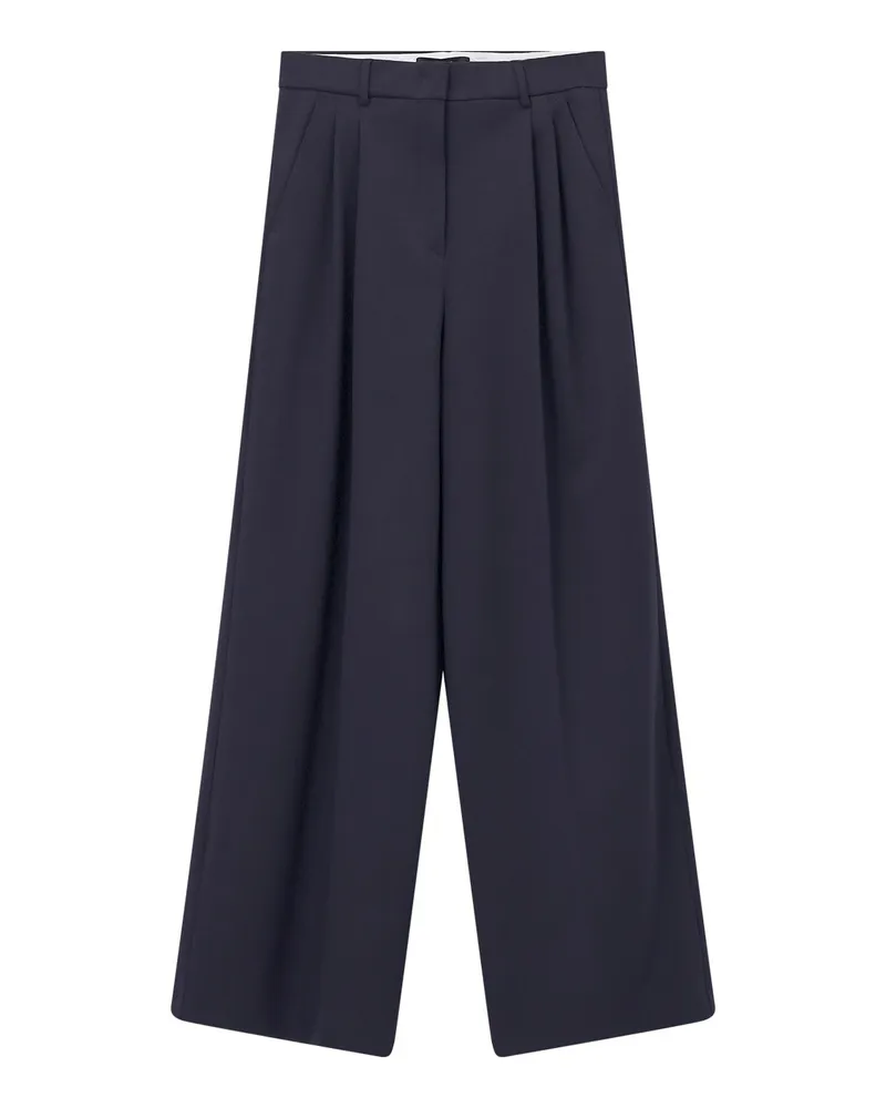 Max Mara Weite Hose Asta Dunkelblau