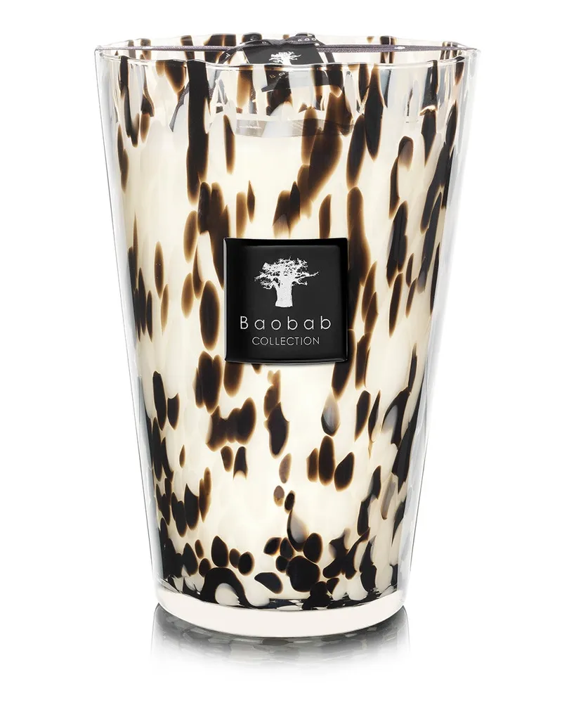 Baobab Collection Duftkerze Pearls Black Schwarz