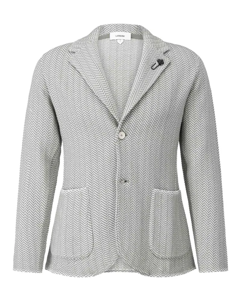 LARDINI Sakko mit Zick-Zack-Muster Grün
