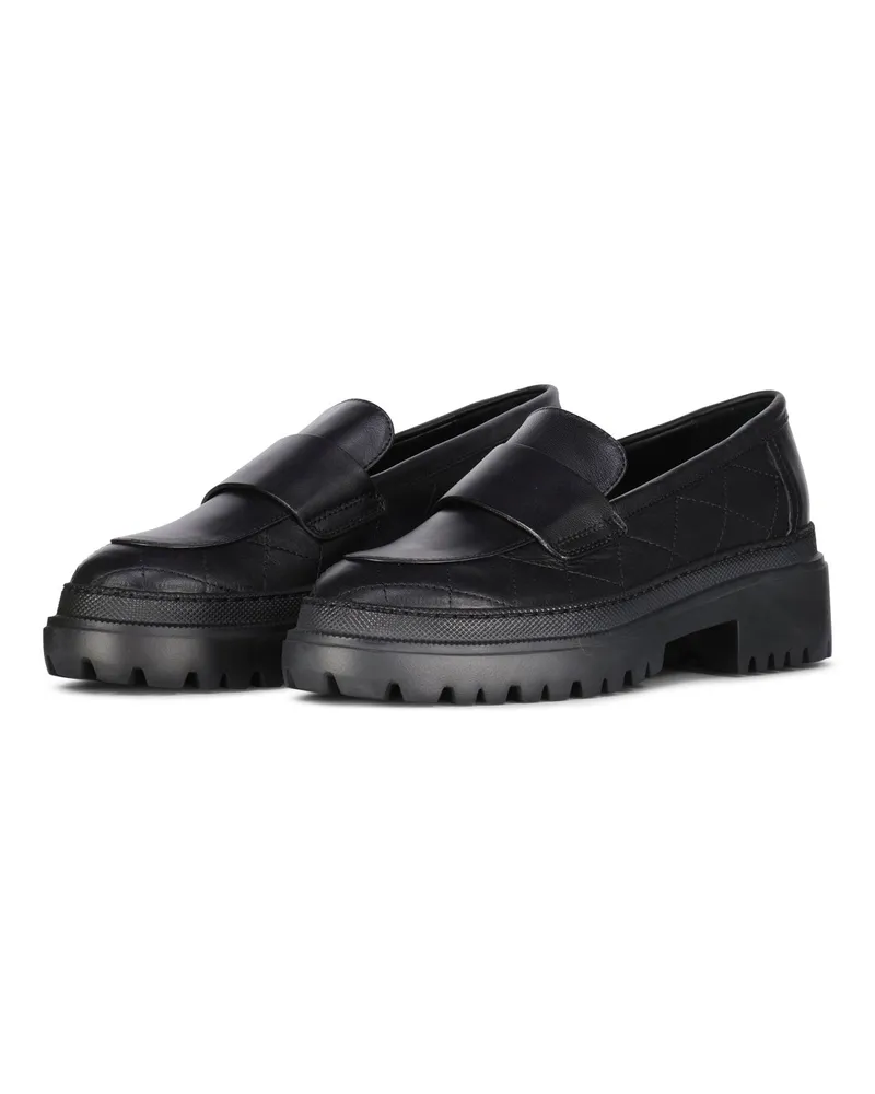 Attilio Giusti Leombruni Loafers Mary Soft  aus Leder Schwarz