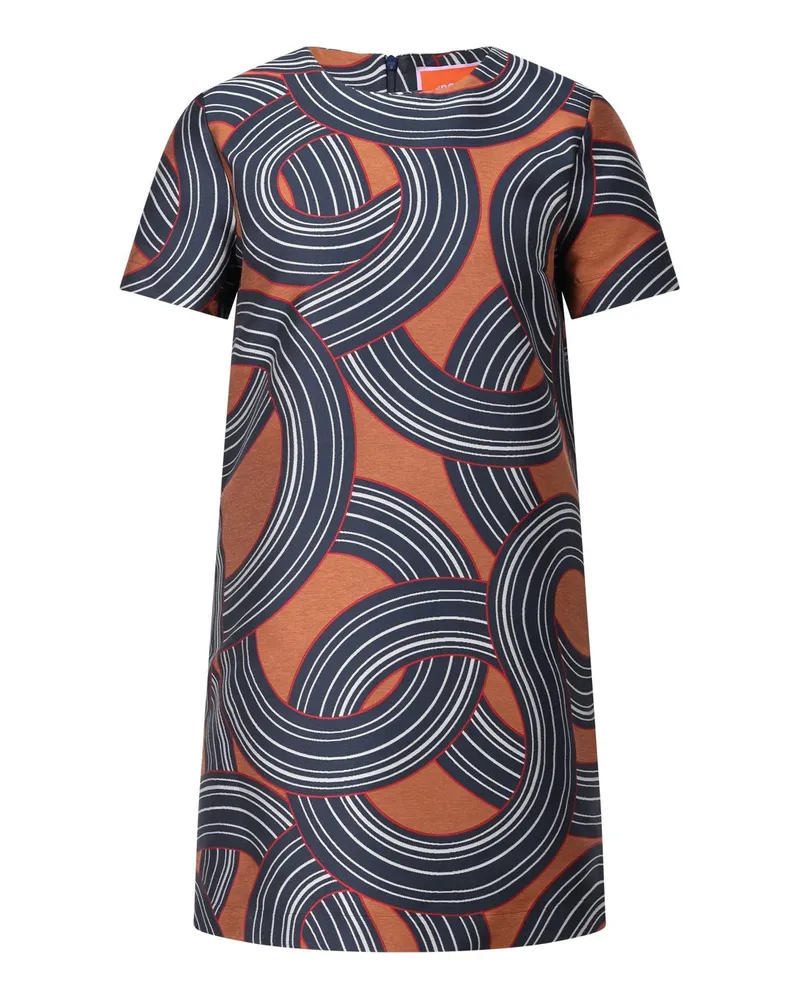 La DoubleJ Minikleid mit Muster Multicolor