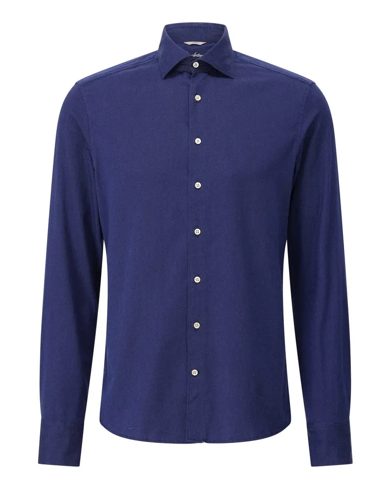 Stenströms Slim-Fit Hemd aus Baumwolle Blau