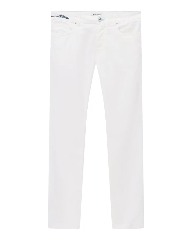 Jacob Cohën Slim-Fit Jeans Bard Resort Capsule Weiß