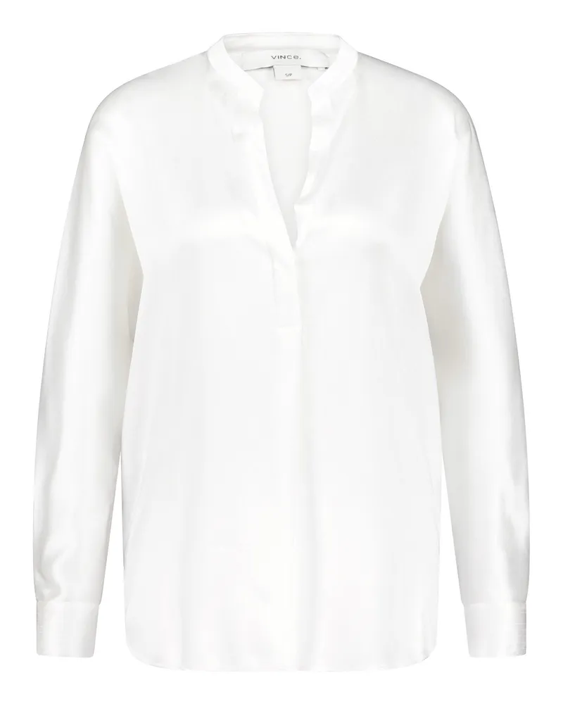 Vince Bluse aus Seide Weiß