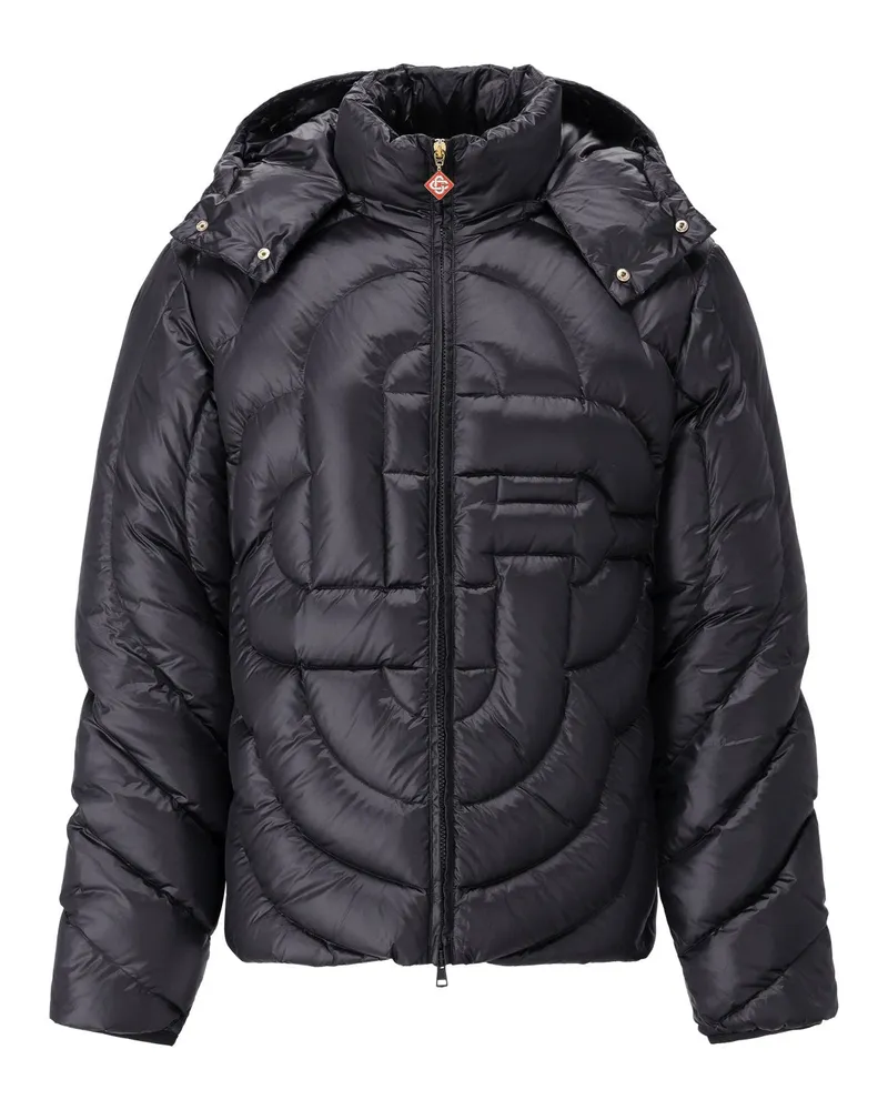 Casablanca Paris Daunenjacke mit Logo-Steppung Schwarz