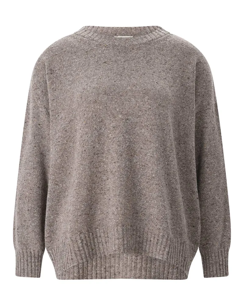 Max Mara Pullover Palchi aus Woll-Seiden-Mix Hellbraun