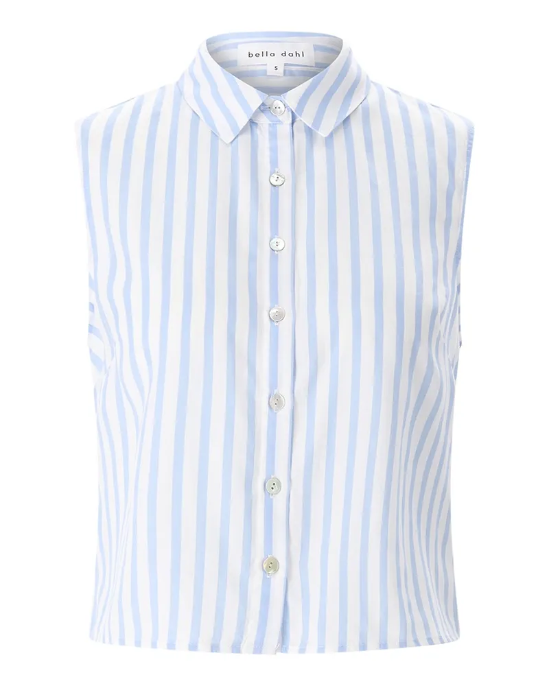 Bella Dahl Gestreifte Bluse Hellblau