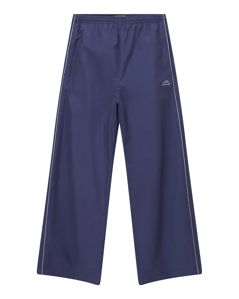 Balenciaga Track Pants aus Baumwoll-Mix Dunkelblau