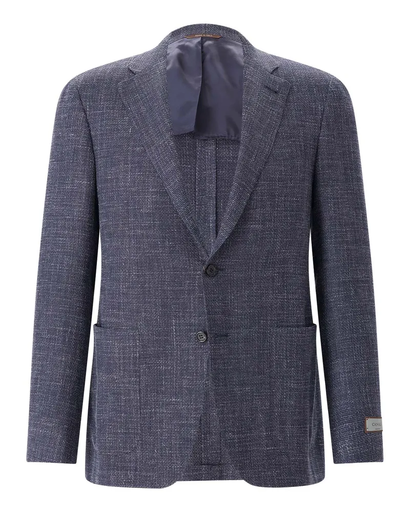 Canali Sakko aus Wollmix Blau