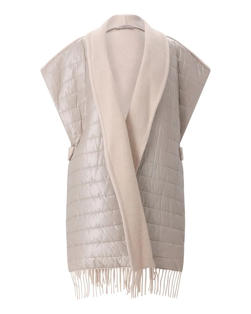 Herno Poncho aus Wolle & Kaschmir Beige