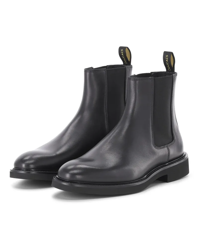 Doucal´s Boots aus Glattleder Schwarz