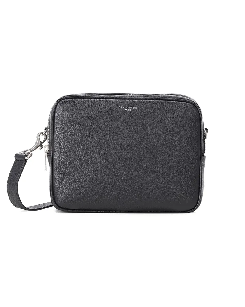 Saint Laurent Umhängetasche aus Leder Schwarz