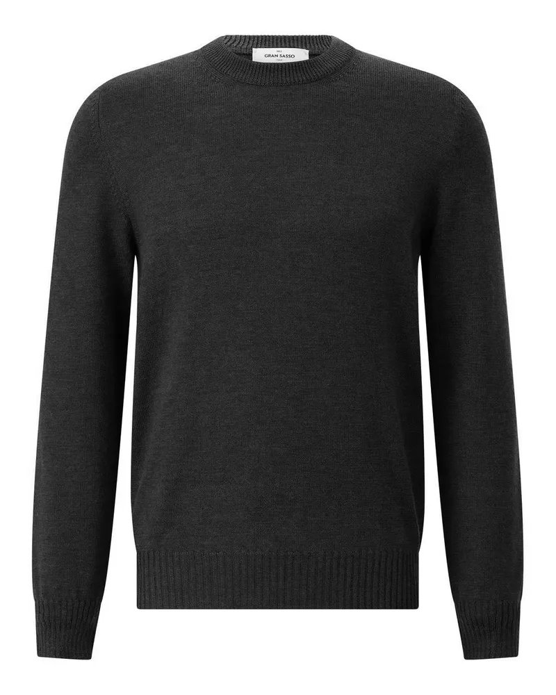 Gran Sasso Pullover aus Schurwolle Schwarz