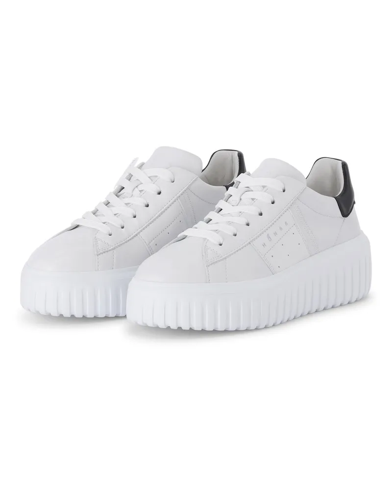 Hogan Chunky Sneaker aus Leder Weiß