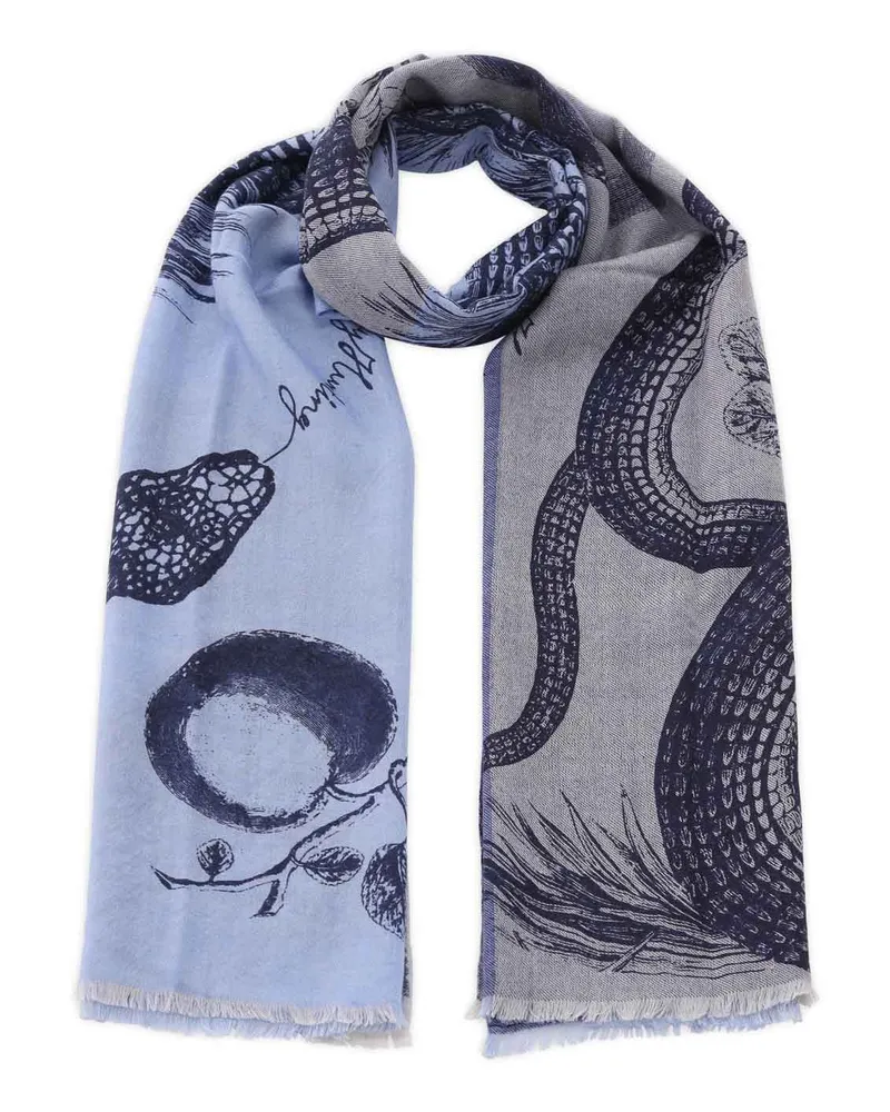 Friendly Hunting Schal aus Kaschmir Blau