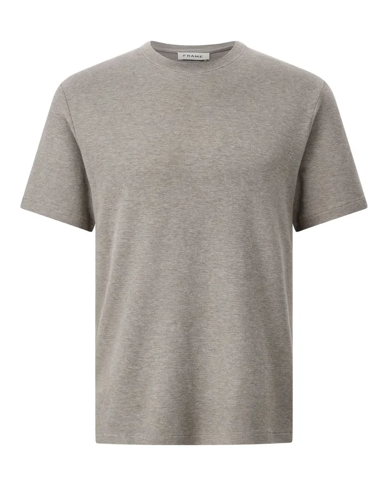 Frame Denim T-Shirt mit Stickerei Braun