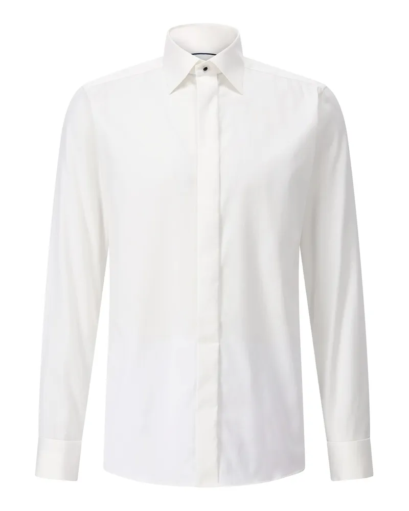 Eton Slim-Fit Twillhemd Creme