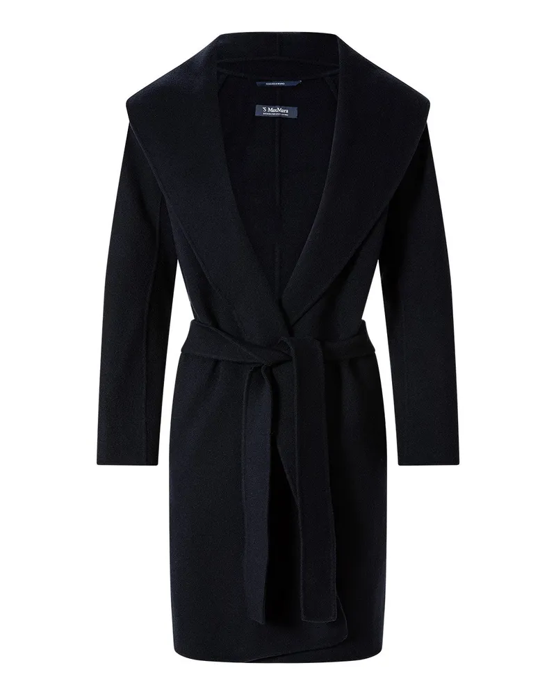 Max Mara Mantel Messi aus Schurwolle Navy