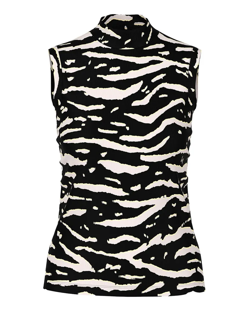 Marc Cain Top mit Animalprint Schwarz