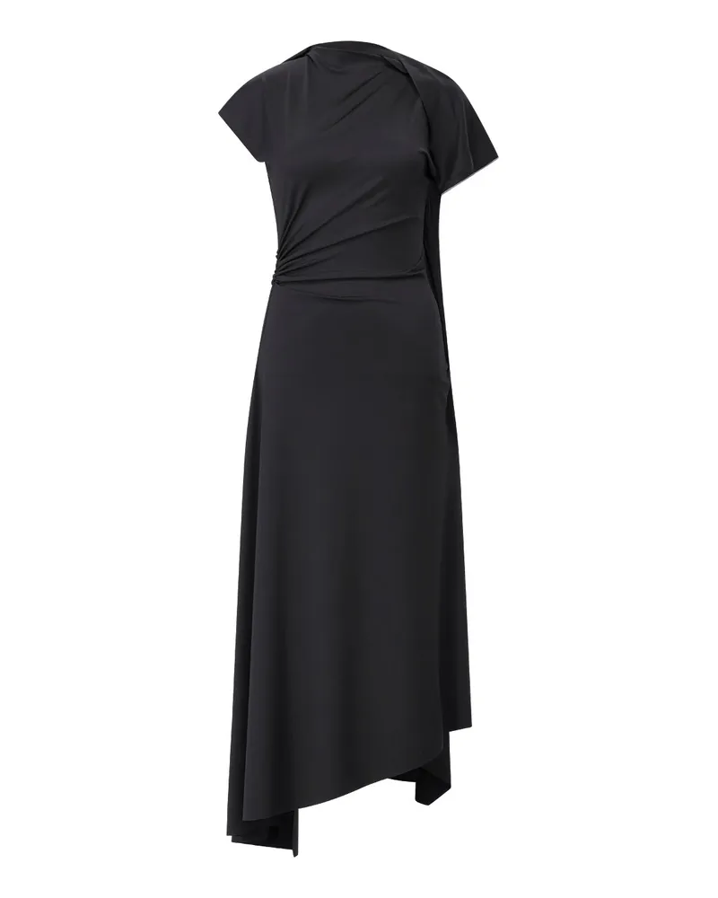 Victoria Beckham Elastisches Midikleid Schwarz