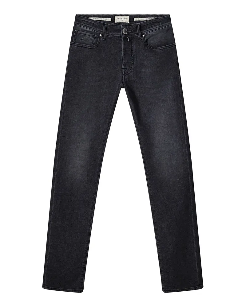 Jacob Cohën Slim-Fit Jeans Bard aus Kaschmir-Mix Grau