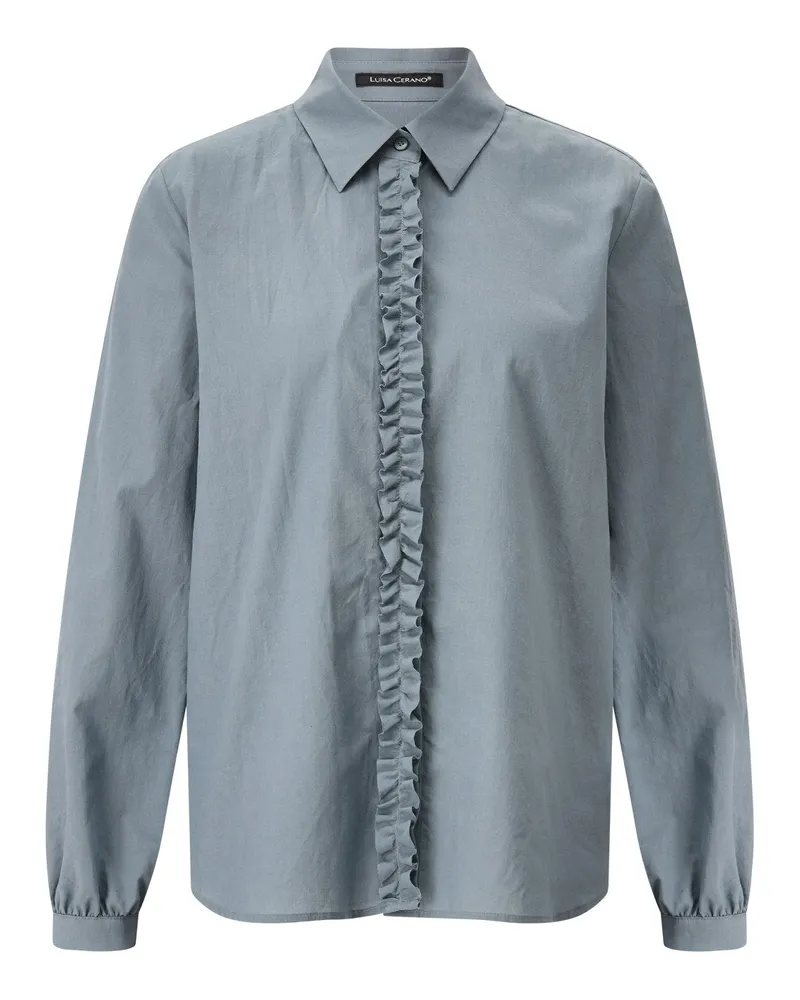 Luisa Cerano Bluse aus Baumwolle Blau