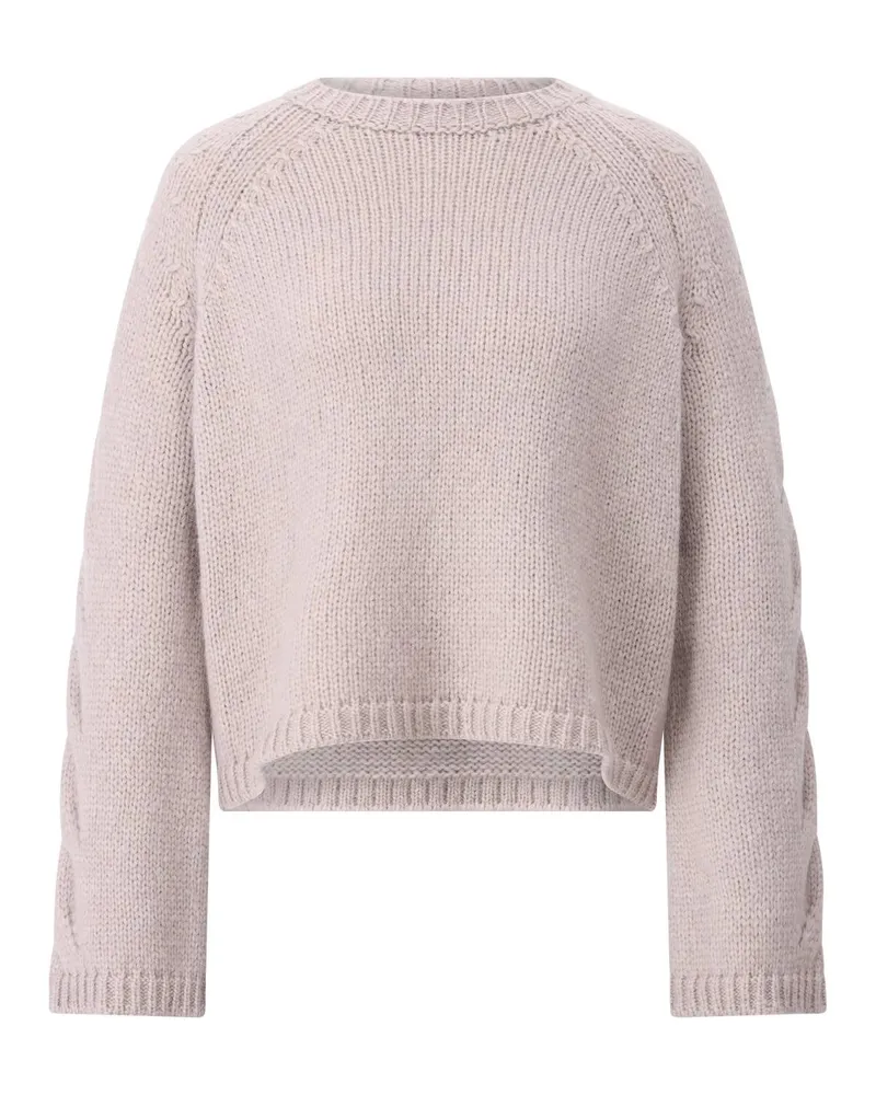 Roberto Collina Strickpullover mit Rundhalsausschnitt Hellgrau