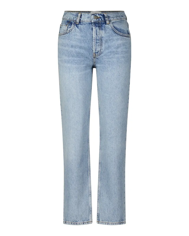 Anine Bing High-Waist Jeans Hellblau