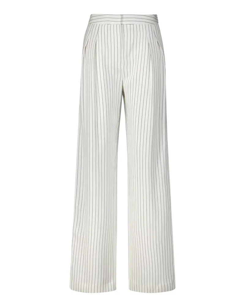LOULOU Stoffhose Ayla mit Nadelstreifen Creme