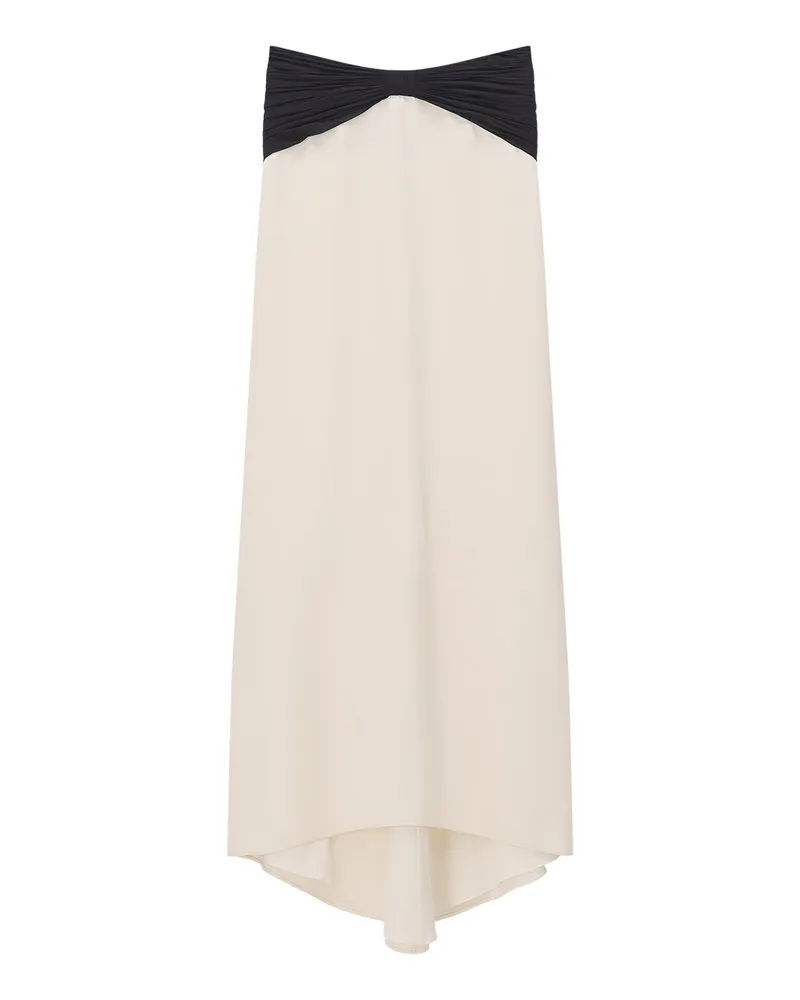 Valentino Garavani Maxirock aus Seide Creme