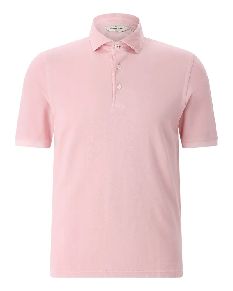 Gran Sasso Poloshirt aus Baumwolle Rosa
