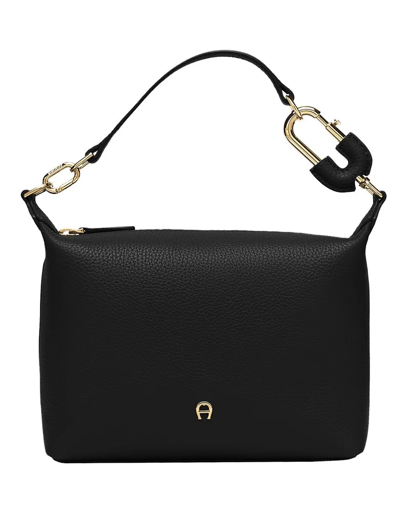 Aigner Tasche Karabiner Schwarz