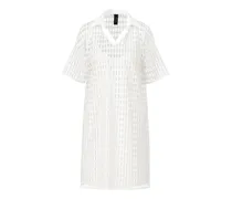 Midikleid mit Netzoptik