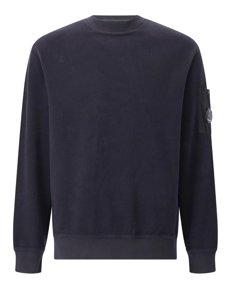 C.P. Company Sweatshirt mit Logo-Detail Dunkelblau