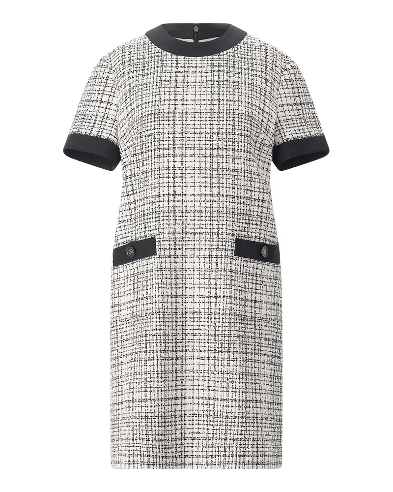 Valentino Garavani Midikleid aus Schurwolle-Seiden-Mix Creme